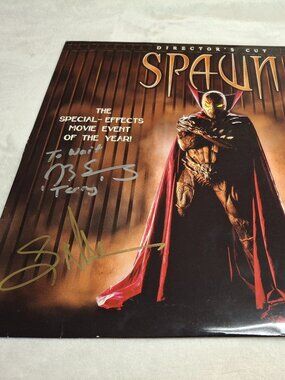 Spawn Laserdisc, AUTOGRAPHED Sweeney, Leguizamo, Hughes, and J. Priest w/COA